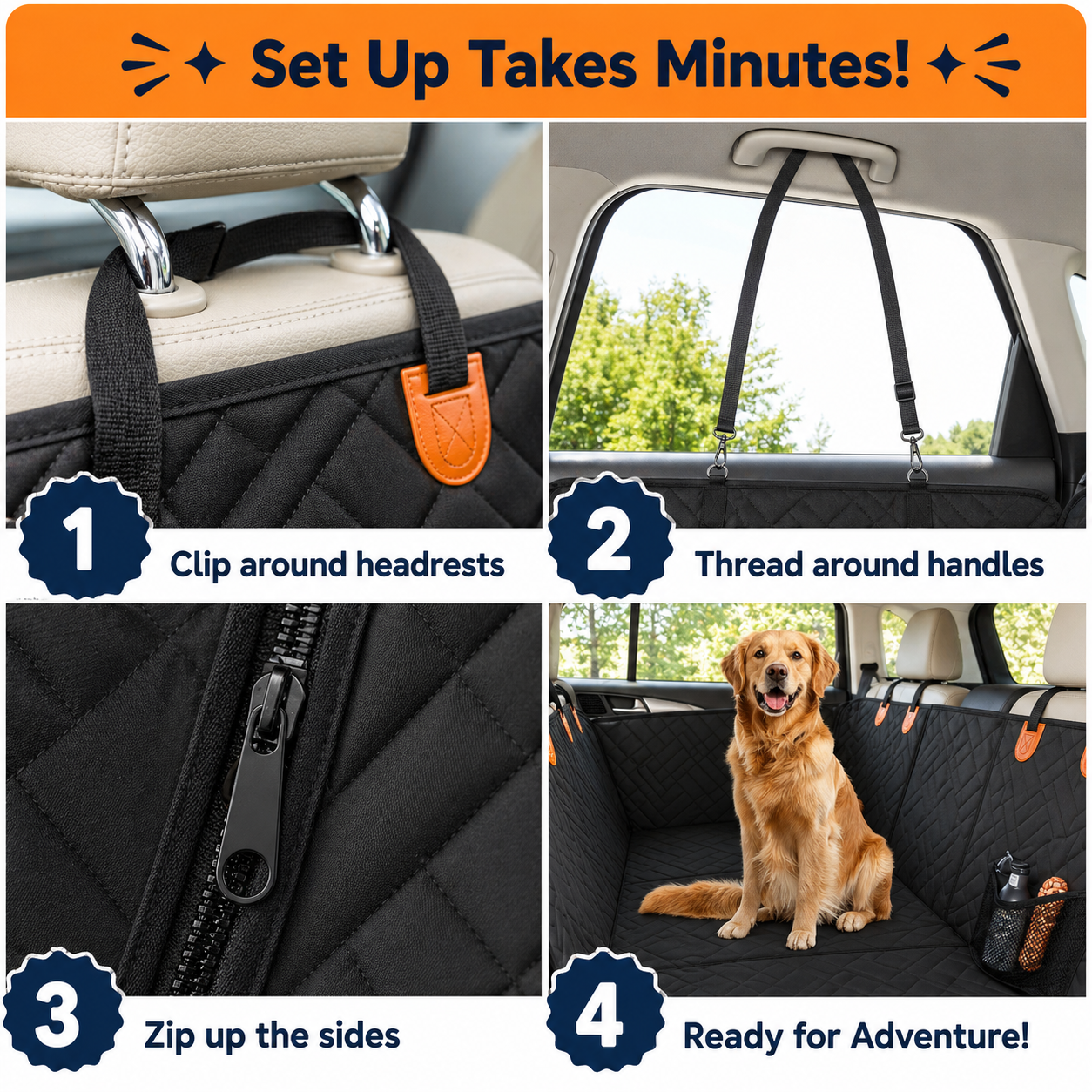 Soluvia - SecureBase Back Seat Cover