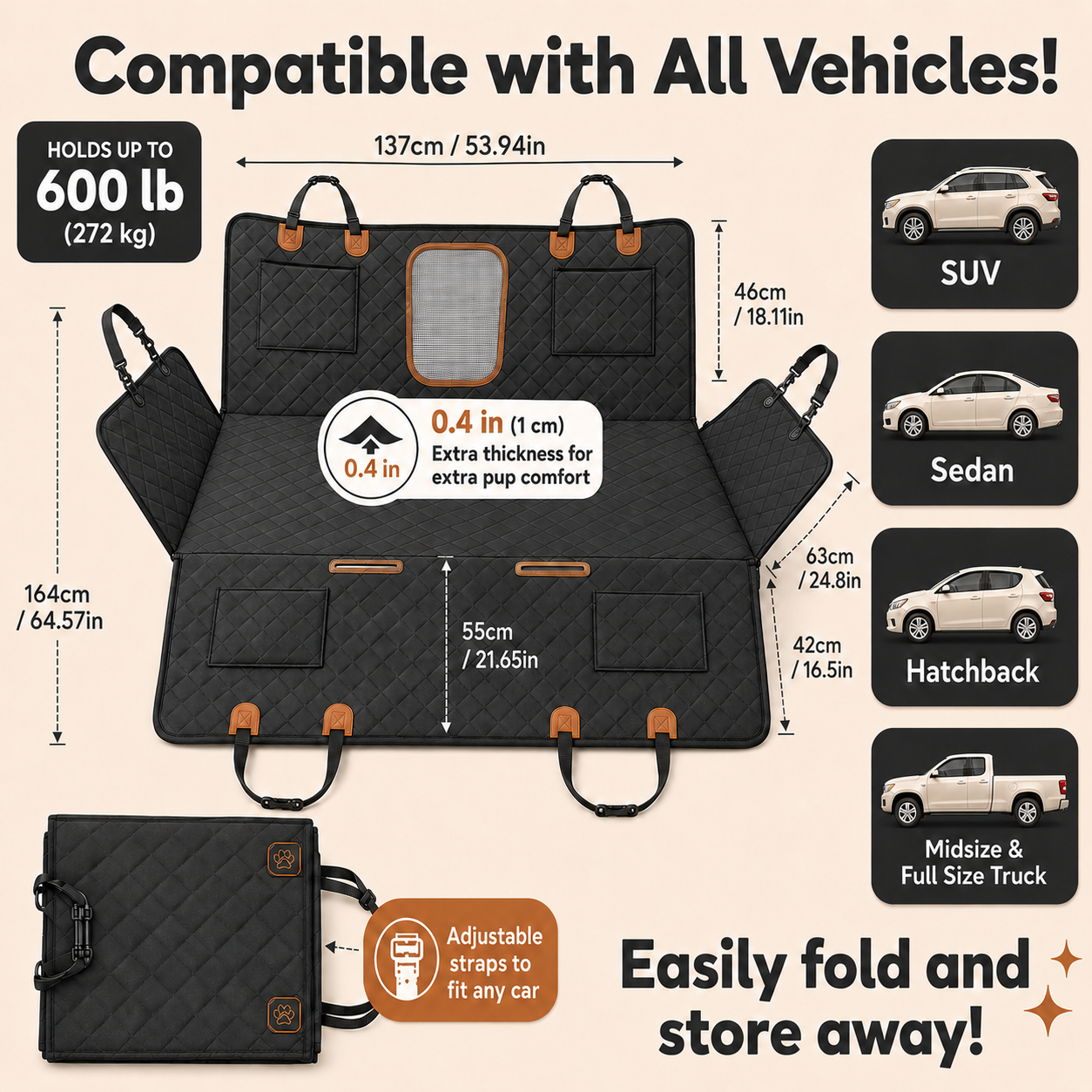 Soluvia Hard-Bottom Backseat Extender