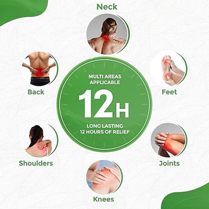 12x Self-heating Neck and Shoulder Relief Patches
