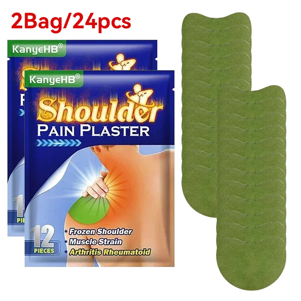 12x Self-heating Neck and Shoulder Relief Patches