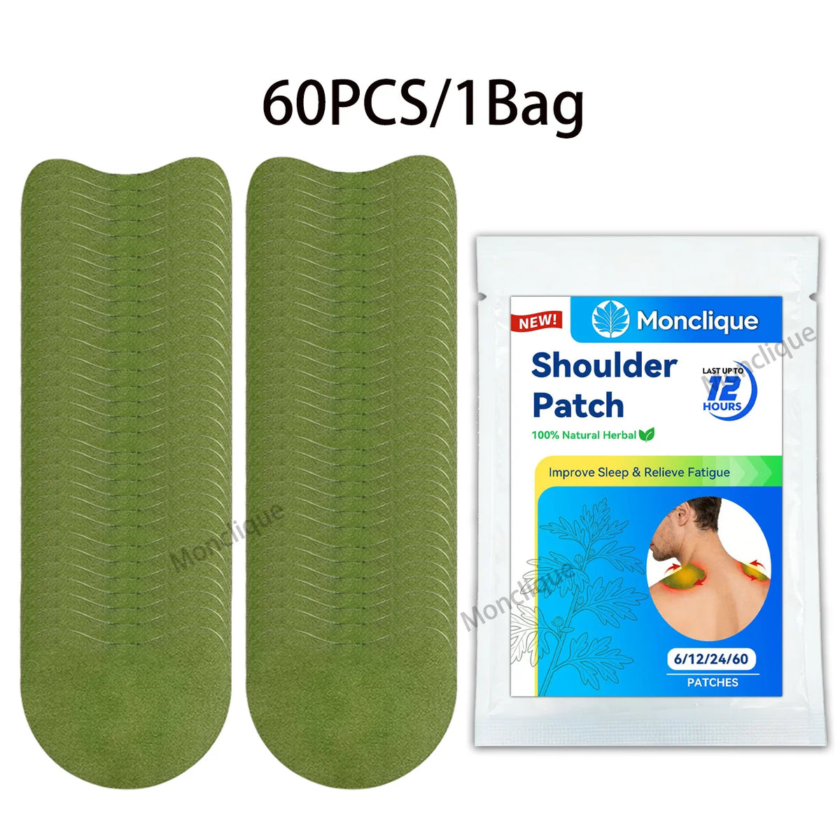 12x Self-heating Neck and Shoulder Relief Patches