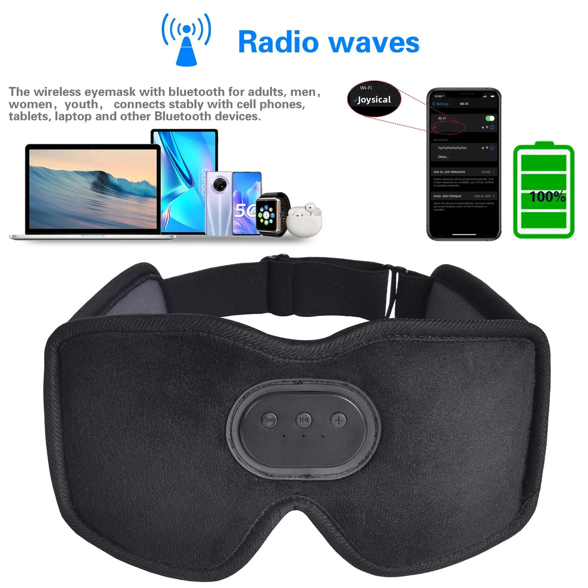Soluvia - Bluetooth Sleep Mask