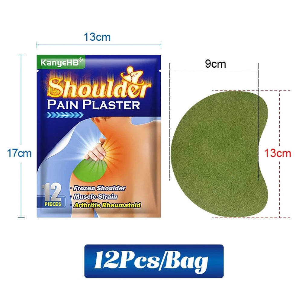 12x Self-heating Neck and Shoulder Relief Patches